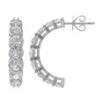 thumbnail image 1 of ARAIYA FINE JEWELRY 14K White Gold Diamond Fashion Earrings (2 cttw, I2-I3 Clarity, I-J Color), 1 of 4