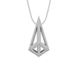 thumbnail image 1 of ARAIYA FINE JEWELRY 14K White Gold Diamond Fashion Pendant with Gold Plated Silver Cable Chain Necklace (1/6 cttw, I-J Color, I2-I3 Clarity) 18", 1 of 1