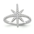 thumbnail image 1 of ARAIYA FINE JEWELRY 14K White Gold Diamond North Star Band Ring (3/8 cttw, I-J Color, I2-I3 Clarity), Size 5.5, 1 of 5