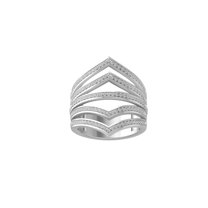 ARAIYA FINE JEWELRY 14K White Gold Diamond Wedding Band Ring (1/2 cttw, I-J Color, I2-I3 Clarity) Size 5