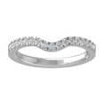 thumbnail image 1 of ARAIYA FINE JEWELRY 14K White Gold Diamond Wedding Band Ring (1/4 cttw, I-J Color, I2-I3 Clarity) Size 7, 1 of 6