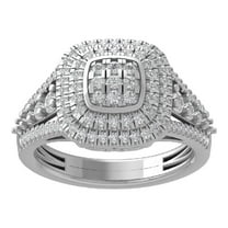 ARAIYA FINE JEWELRY 14K White Gold Diamond Wedding Band Ring (1 cttw, I-J Color, I2-I3 Clarity) Size 10