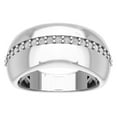 thumbnail image 1 of ARAIYA FINE JEWELRY 14K White Gold Lab Grown Diamond Band Ring (1/3 cttw, D-F Color, VS Clarity), Size 8, 1 of 5