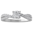 thumbnail image 1 of ARAIYA FINE JEWELRY 14K White Gold Lab Grown Diamond Engagement Ring (1 1/4 cttw, D-F Color, VS Clarity) Size 5, 1 of 4