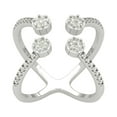 thumbnail image 1 of ARAIYA FINE JEWELRY 14K White Gold Lab Grown Diamond Open Band Ring (1/2 cttw, D-F Color, VS Clarity), Size 9, 1 of 5