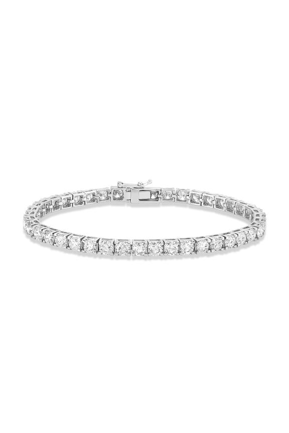 FINE JEWELRY 14K White Gold Lab Grown Diamond Tennis Bracelet (7 cttw, E-F Color, VS1 Clarity), 7" for Women