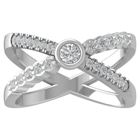 ARAIYA FINE JEWELRY 14K White Gold Lab Grown Diamond Wedding Band Ring (1/2 cttw, D-F Color, VS Clarity) Size 5
