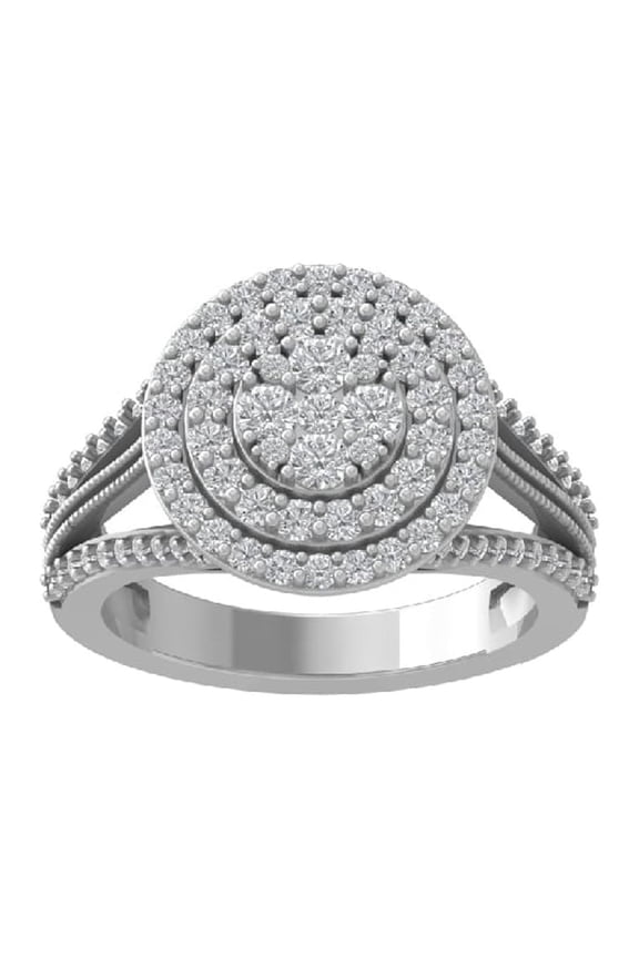 FINE JEWELRY 14K White Gold Lab Grown Diamond Wedding Band Ring (1 cttw, D-F Color, VS Clarity) Size 6