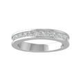 thumbnail image 1 of Araiya Fine Jewelry 14K White Gold Princess-shape Diamond Wedding Band Ring (1 cttw, I-J Color, I2-I3 Clarity), Size 6.5, 1 of 5
