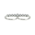 thumbnail image 1 of ARAIYA FINE JEWELRY 14K White Gold Round Cluster Diamond Engagement Ring (1/2 cttw, I2-I3 Clarity, I-J Color) Size 10, 1 of 5