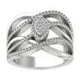 thumbnail image 1 of ARAIYA FINE JEWELRY 14K White Gold Round Cluster Diamond Engagement Ring (1/2 cttw, I2-I3 Clarity, I-J Color) Size 7, 1 of 5