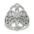 thumbnail image 1 of ARAIYA FINE JEWELRY 14K White Gold Round Cluster Diamond Engagement Ring (1 cttw, I2-I3 Clarity, I-J Color) Size 6.5, 1 of 5