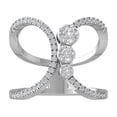 thumbnail image 1 of ARAIYA FINE JEWELRY 14K White Gold Round Cluster Diamond Engagement Ring (3/8 cttw, I2-I3 Clarity, I-J Color) Size 5, 1 of 5