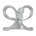 thumbnail image 1 of ARAIYA FINE JEWELRY 14K White Gold Round Cluster Diamond Engagement Ring (3/8 cttw, I2-I3 Clarity, I-J Color) Size 9, 1 of 5