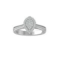 thumbnail image 1 of ARAIYA FINE JEWELRY 14K White Gold Round Cluster Lab Grown Diamond Engagement Ring (1/2 cttw, VS Clarity, D-F Color) Size 6.5, 1 of 4