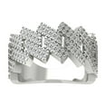 thumbnail image 1 of ARAIYA FINE JEWELRY 14K White Gold Round-shape Diamond Anniversary Ring (1 1/4 cttw, I2-I3 Clarity, I-J Color) Size 8, 1 of 5