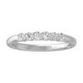 thumbnail image 1 of ARAIYA FINE JEWELRY 14K White Gold Round Diamond Wedding Band Ring (1/3 cttw, I2-I3 Clarity, I-J Color) Size 7, 1 of 6