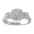 thumbnail image 1 of ARAIYA FINE JEWELRY 14K White Gold Round Diamond Wedding Band Ring (1/6 cttw, I2-I3 Clarity, I-J Color) Size 5, 1 of 5