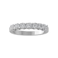 thumbnail image 1 of ARAIYA FINE JEWELRY 14K White Gold Round Diamond Wedding Band Ring (3/4 cttw, I-J Color, I2-I3 Clarity), Size 6.5, 1 of 5