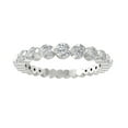 thumbnail image 1 of ARAIYA FINE JEWELRY 14K White Gold Round Lab Grown Diamond Eternity&nbsp;Band Ring (1 cttw, VS Clarity, D-E Color) Size 6, 1 of 1