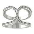 thumbnail image 1 of ARAIYA FINE JEWELRY 14K White Gold Round Lab Grown Diamond Fashion Band Ring (1/2 cttw, VS Clarity, D-E Color) Size 5.5, 1 of 1