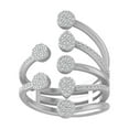 thumbnail image 1 of ARAIYA FINE JEWELRY 14K White Gold Round Lab Grown Diamond Open space Band Ring (1/2 cttw, VS Clarity, D-E Color) Size 6, 1 of 1