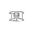 thumbnail image 1 of ARAIYA FINE JEWELRY 14K White Gold Round and Asscher shape Lab Grown Diamond Band Ring (1 cttw, VS Clarity, D-F Color) Size 5, 1 of 4