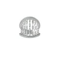 thumbnail image 1 of ARAIYA FINE JEWELRY 14K White Gold Round and Baguette shape Lab Grown Diamond Band Ring (3/4 cttw, VS Clarity, D-F Color) Size 8, 1 of 4