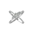 thumbnail image 1 of ARAIYA FINE JEWELRY 14K White Gold Round and Princess shape Lab Grown Diamond Band Ring (1/2 cttw, VS Clarity, D-F Color) Size 8.5, 1 of 4