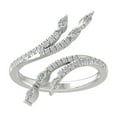 thumbnail image 1 of ARAIYA FINE JEWELRY 14K White Gold Round and marquise-shape Lab Grown Diamond Fashion Ring (1/2 cttw, VS Clarity, D-F Color) Size 6, 1 of 5