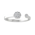 thumbnail image 1 of ARAIYA FINE JEWELRY 14K White Gold Round-shape Diamond Bypass Ring (1/4 cttw, I2-I3 Clarity, I-J Color) Size 6, 1 of 5