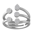 thumbnail image 1 of ARAIYA FINE JEWELRY 14K White Gold Round-shape Diamond Composite Ring (1/4 cttw, I2-I3 Clarity, I-J Color) Size 9.5, 1 of 5