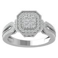 thumbnail image 1 of ARAIYA FINE JEWELRY 14K White Gold Round-shape Diamond Composite Ring (5/8 cttw, I2-I3 Clarity, I-J Color) Size 7, 1 of 5