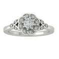 thumbnail image 1 of ARAIYA FINE JEWELRY 14K White Gold Round-shape Diamond Engagement Ring (1/2 cttw, I2-I3 Clarity, I-J Color) Size 7, 1 of 5