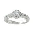 thumbnail image 1 of ARAIYA FINE JEWELRY 14K White Gold Round-shape Diamond Engagement Ring (7/8 cttw, I2-I3 Clarity, I-J Color) Size 9, 1 of 5