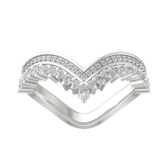 ARAIYA FINE JEWELRY 14K White Gold Round-shape Diamond Fashion Ring (1 cttw, I2-I3 Clarity, I-J Color) Size 9