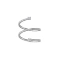 thumbnail image 1 of ARAIYA FINE JEWELRY 14K White Gold Round-shape Lab Grown Diamond Bypass Ring (2/5 cttw, VS Clarity, D-F Color) Size 8, 1 of 5