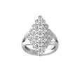 thumbnail image 1 of ARAIYA FINE JEWELRY 14K White Gold Round-shape Lab Grown Diamond Fashion Ring (1/4 cttw, VS Clarity, D-F Color) Size 6.5, 1 of 5