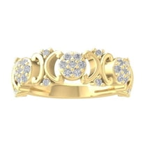 ARAIYA FINE JEWELRY 14K Yellow Gold Diamond Anniversary Band Ring (1/2 cttw, I-J Color, I2-I3 Clarity) Size 9.5