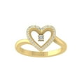 thumbnail image 1 of ARAIYA FINE JEWELRY 14K Yellow Gold Diamond Cluster Band Ring (1/6 cttw, I-J Color, I2-I3 Clarity) Size 5.5, 1 of 1