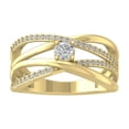 thumbnail image 1 of ARAIYA FINE JEWELRY 14K Yellow Gold Diamond Fashion Wedding Band Ring (1/2 cttw, I-J Color, I2-I3 Clarity) Size 9, 1 of 4