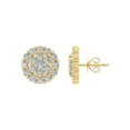 thumbnail image 1 of ARAIYA FINE JEWELRY 14K Yellow Gold Diamond Stud Earrings (1 1/4 cttw, I2-I3 Clarity, I-J Color), 1 of 4