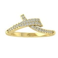 thumbnail image 1 of ARAIYA FINE JEWELRY 14K Yellow Gold Lab Grown Diamond Band Ring (1/4 cttw, D-F Color, VS Clarity), Size 8.5, 1 of 5