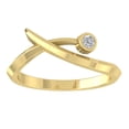 thumbnail image 1 of ARAIYA FINE JEWELRY 14K Yellow Gold Lab Grown Diamond Bypass Band Ring (1/20 cttw, D-F Color, VS Clarity), Size 9.5, 1 of 5