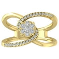 thumbnail image 1 of ARAIYA FINE JEWELRY 14K Yellow Gold Lab Grown Diamond Bypass Ring (1/3 cttw, D-F Color, VS Clarity), Size 5.5, 1 of 5