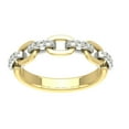 thumbnail image 1 of ARAIYA FINE JEWELRY 14K Yellow Gold Lab Grown Diamond Chain Link Band Ring (1/5 cttw, D-F Color, VS Clarity), Size 9.5, 1 of 5