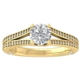 thumbnail image 1 of ARAIYA FINE JEWELRY 14K Yellow Gold Lab Grown Diamond Engagement Ring (1/2 cttw, D-F Color, VS Clarity) Size 7.5, 1 of 4
