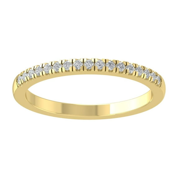 ARAIYA FINE JEWELRY 14K Yellow Gold Lab Grown Diamond Ring (1/6 cttw, D-F Color, VS Clarity), Size 5.5