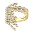 thumbnail image 1 of ARAIYA FINE JEWELRY 14K Yellow Gold Marquise-shape Diamond Fashion Band Ring (1 3/4 cttw, I-J Color, I2-I3 Clarity) Size 6.5, 1 of 1