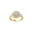 thumbnail image 1 of ARAIYA FINE JEWELRY 14K Yellow Gold Miracle Plate Diamond Band Ring (1/5 cttw, I2-I3 Clarity, I-J Color) Size 5, 1 of 4
